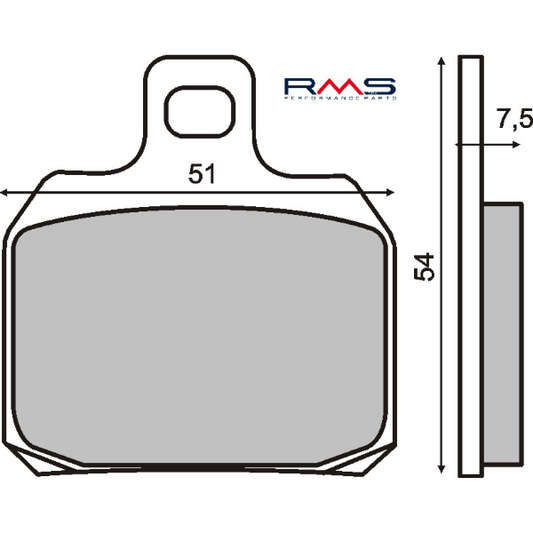 PASTIGLIE FRENO ORGANICHE PIAGGIO X9 AMALFI 180-250CC