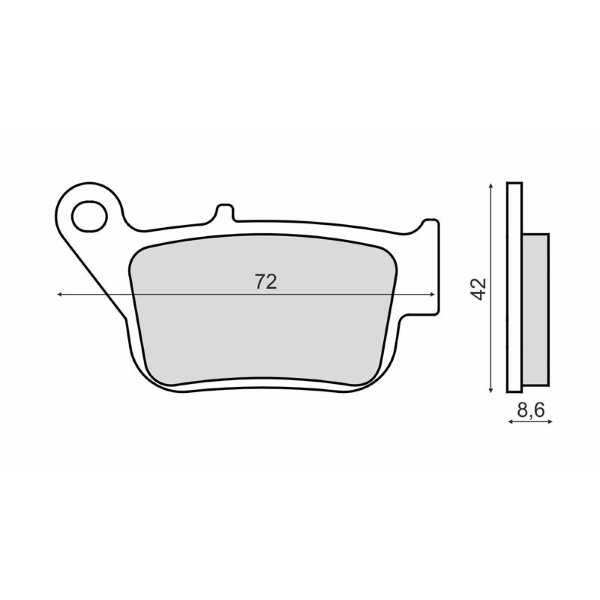 PASTIGLIE FRENO  ORGANICHE YAMAHA YP250R X-MAX